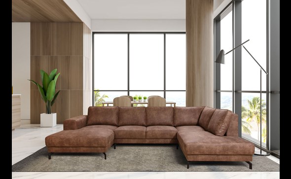 Canape-agngle-Wout-LC-2-ABR-tissu-preston-23-brun-Divaco