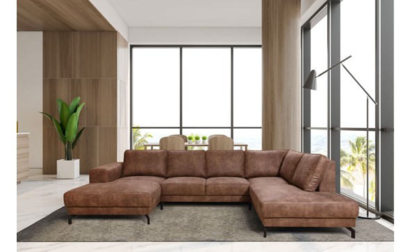 Canape-agngle-Wout-LC-2-ABR-tissu-preston-23-brun-Divaco