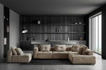 Canape-angle-Araten-tissu-taupe-G3.086-Gerlin