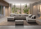 Canape-angle-Campus-6000+1500+1500+5001+1200+8400+7000-tissu-cross-Light-grey-details-pu-diesel-olive-grey-CFL
