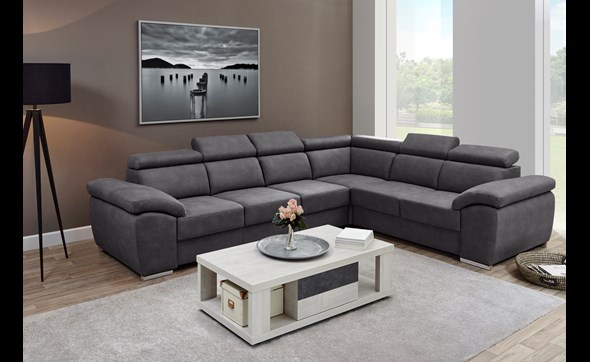 Canape-angle-Damme-tissu-luxor-pieds-chrome-3h2-Bauwens-GBO