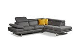 Canape-angle-Dorian-1510R-1500-5501-tissu-mozart-Olive-grey-c-cushions-dim-Gold-Comodi-Sofa