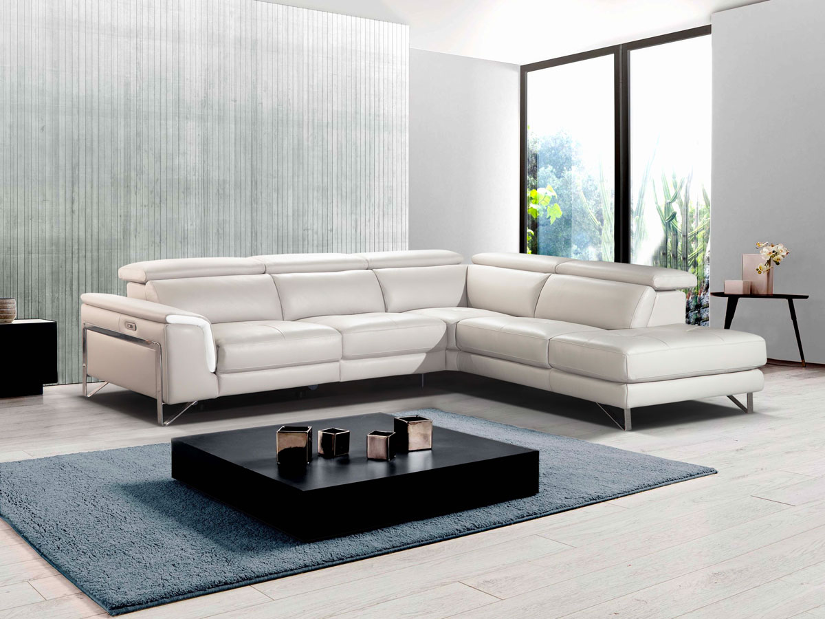 Canape-angle-Eden-cuir-Royal-blanc-relax-electrique-tetieres-relevables-Diva-Divani