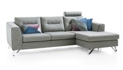 Canape-angle-Hill-34730-Orlando-Mint-longchair-rechts-tissu-gris-Henders-Hazel