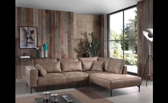 Canape-angle-Kobe-tissu-preston-brun-pieds-metal-3LC-Alcos
