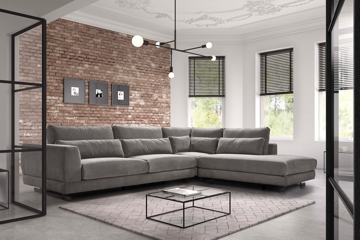 Canape-angle-Ravi-tissu-cassis-gris-fonce-2510+5000+5601-Comodi-Sofa