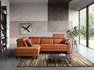 Canape-angle-Roman-tissu-mozart-teja-orange-P1A2,5-5510+2501-Comodi-Sofa