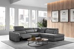 Canape-angle-Silla-large-tissu-mozart-olive-gris-ash-1510R-1500-5000-5610-relax-electrique-Comodi-Sofa