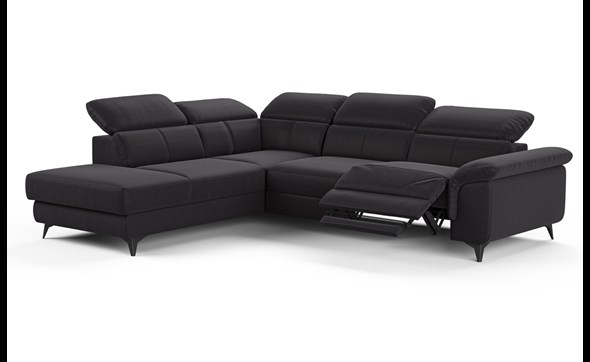 Canape-angle-Springs-3RFE-OTM-tissu-Rhodos-black-noir-A051-Cotta
