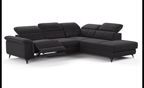 Canape-angle-Springs-OTM-3RFE-tissu-Rhodos-black-noir-A051-Cotta
