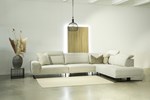 Canape-angle-Sunset-tissu-unit-gris-clair-1,5XL+1,5XL+cXL+OeXL-Vilmers