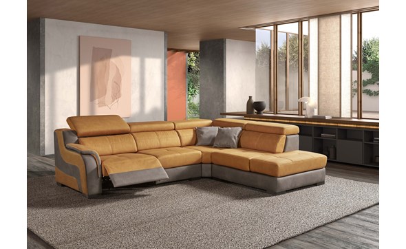Canape-angle-Tinto-1510D+1500+5000+5601---mozart-Mostaza,-detail-Elephant-Comodi-Sofa
