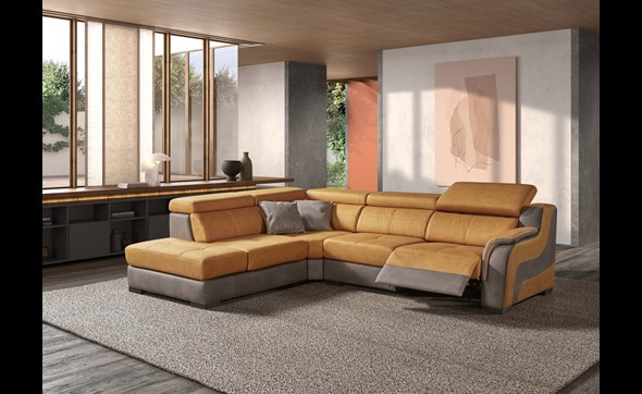 Canape-angle-Tinto-5610+5000+1500+1501D-mozart-Mostaza,-detail-Elephant-Comodi-Sofa