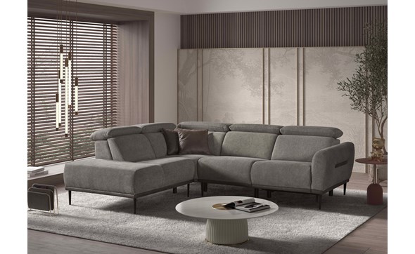 Canape-angle-Wolverine-tissu-1501R+1500+5000+5610---cross-Light-grey,-detail-+-cushions-clips-Antracite-Comodi-Sofa