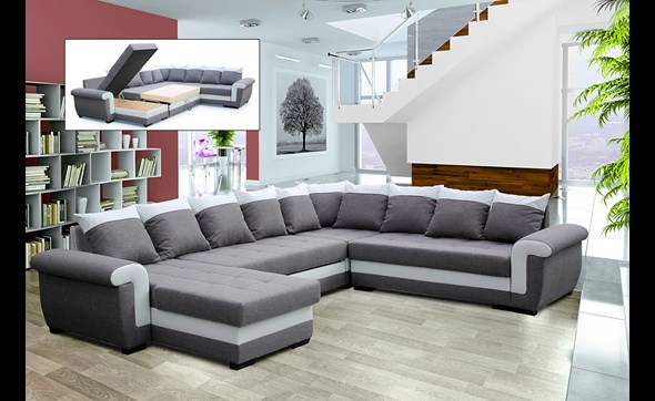 Canape-angle-Yvette-LC2C2-convertible-tissu-gris-blanc-247cm-Divaco2