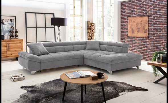 Canape-angle-convertible-Gemini-tissu-gris-coussins-lit-fermee-Cotta