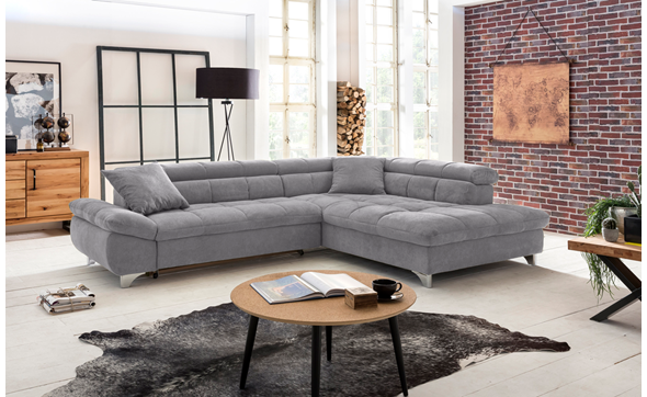 Canape-angle-convertible-Gemini-tissu-gris-coussins-lit-fermee-Cotta