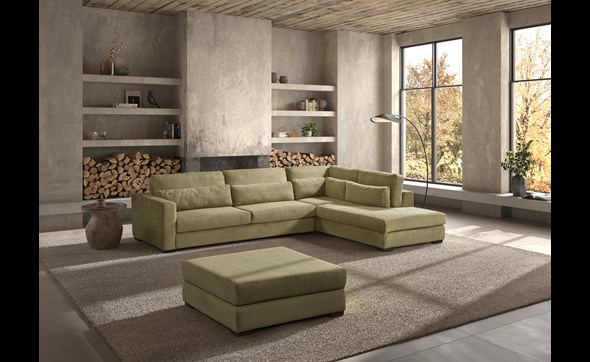 Canape-angle-droite-Barry-2510+5501-+-7100-tissu-C-cigma-Olive-Comodi-Sofa