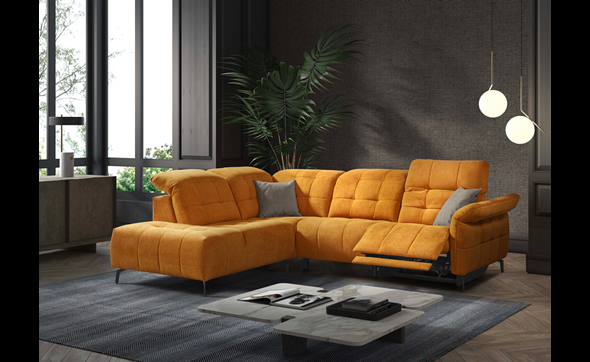 Canape-angle-relax-Carlina-tissu-cross-Mostaza-cushions-cross-Antracite-5610+5000+1500+1501R-Comodi-Sofa