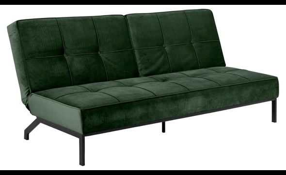 Canape-lit-Perugia-80009-tissu-vic-forest-green-68AC-pieds-metal-noir-198cm-01-Actona