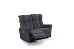Canape-relax-2-places-Pulver-tissu-anthracite-Comodi-Sofa
