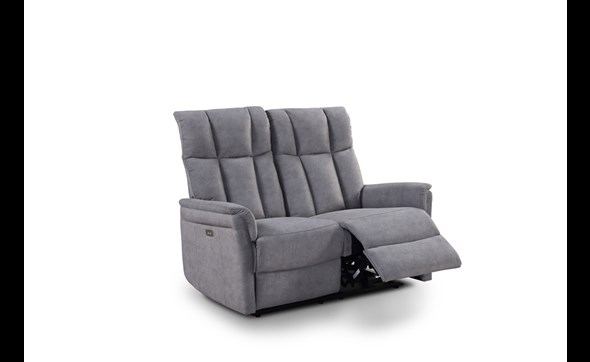 Canape-relax-2-places-Pulver-tissu-silver-Comodi-Sofa