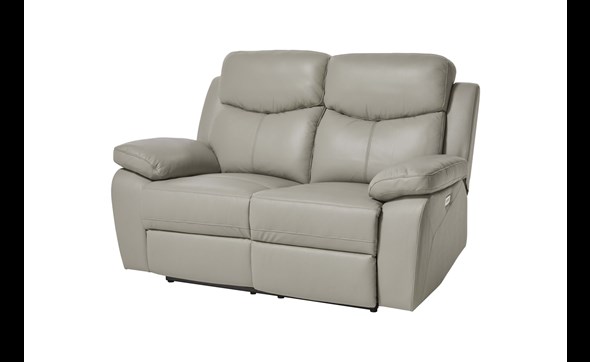 Canape-relax-2-places-Victoria-cuir-simili-cuir-gris-clair-GBO