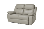 Canape-relax-2-places-Victoria-cuir-simili-cuir-gris-clair-GBO