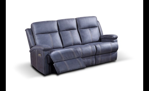 Canape-relax-3-places- Maika-YB623-tissu-blue-open-Comodi-Sofa