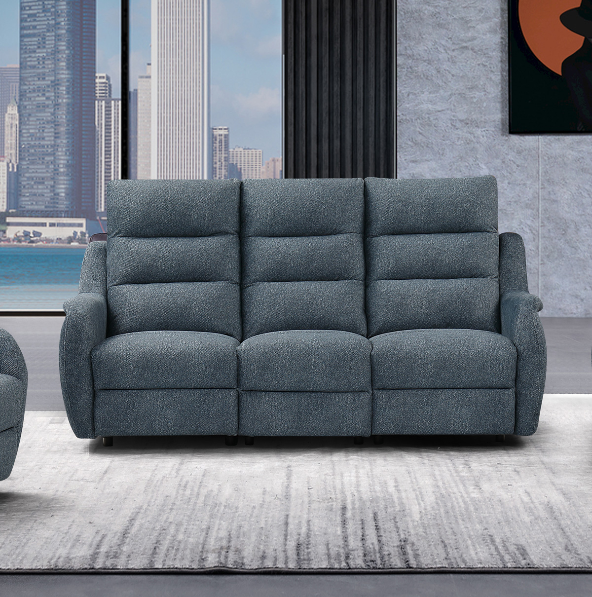 Canape-relax-3-places-Mitira-bleu-01-Comodi-Sofa 2