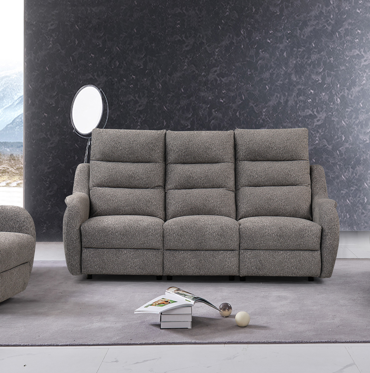 Canape-relax-3-places-Mitira-gris-clair-01-Comodi-Sofa