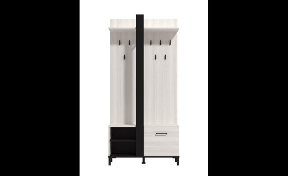 Capitello porte manteau blanc + noir 03