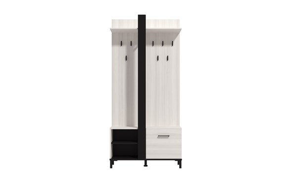 Capitello porte manteau blanc + noir 03