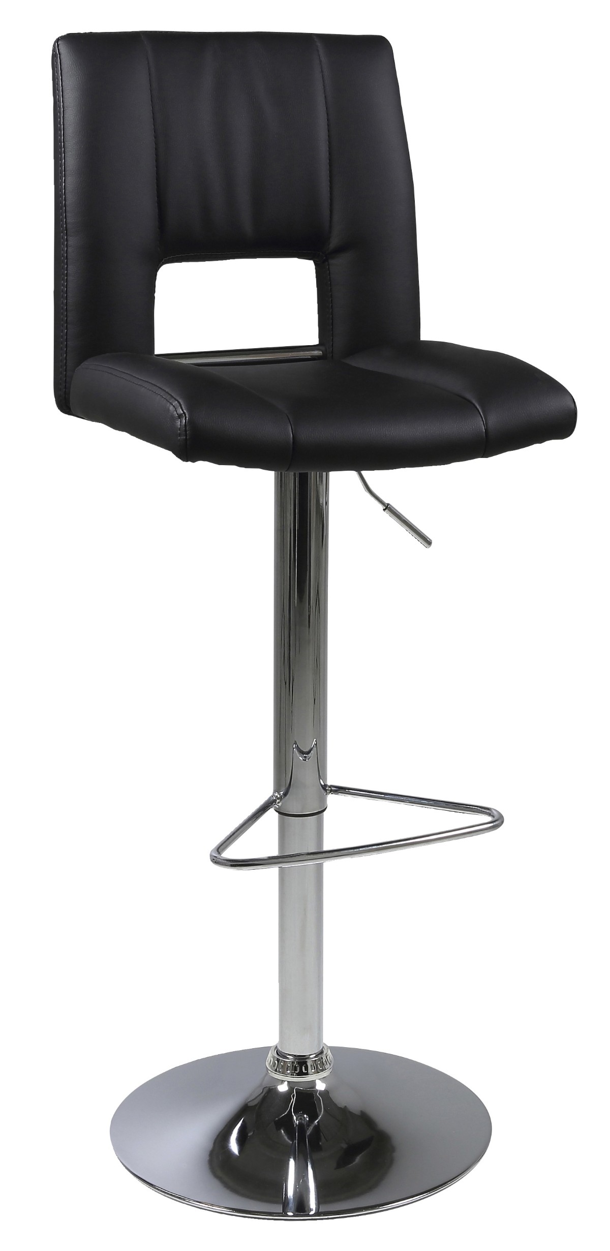 Chaise bar-Sylvia-53828-PU noir-pied chrome-01-Actona