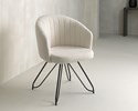 Chaise-Ali-tissu-teddy-blanc-pieds-metal-noir-Comodi-Living