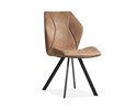 Chaise-Alicia-tissu-Softyl-cognac-front-Maxfurn