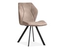 Chaise-Alicia-tissu-Softyl-pebble-front-Maxfurn