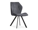 Chaise-Alicia-tissu-Softyl-steel-front-Maxfurn