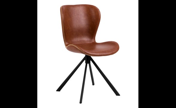 Chaise-Batilda-96219-PU-brandy-side-piece-Actona