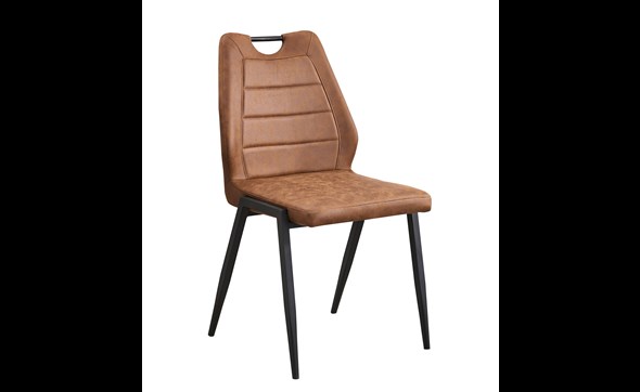 Chaise-Bob-tissu-cognac-Idea