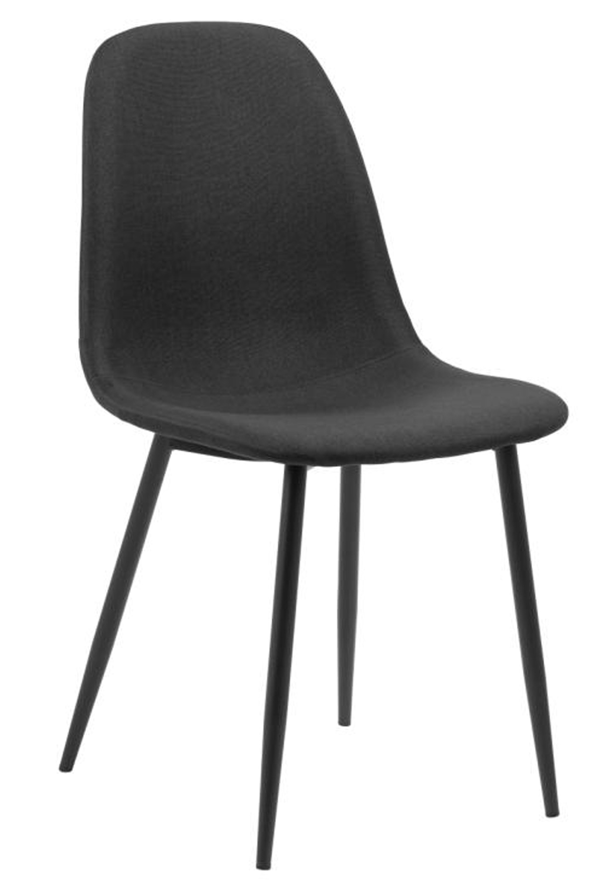 Chaise-Celia-fabric-black-70-pieds-metal-side-Actona