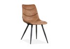 Chaise-Crazy-tissu-softyl-Cognac-front-Maxfurn