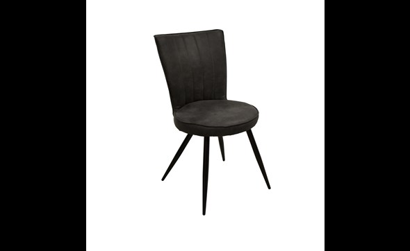 Chaise-Cuve-simili-cuir-Anthracite-Comodi-Living