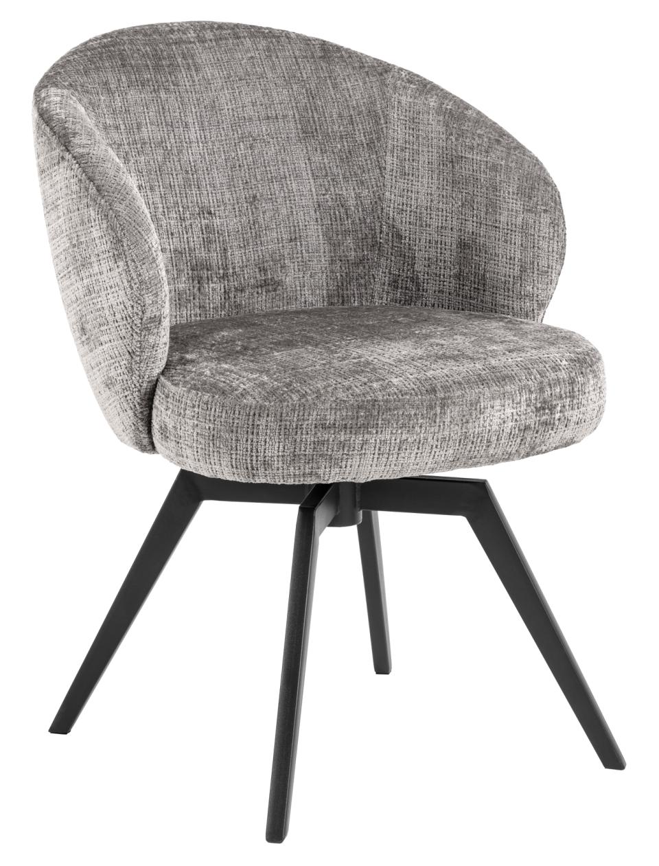 Chaise-Darlene-tissu-fabric-gris-side-Actona