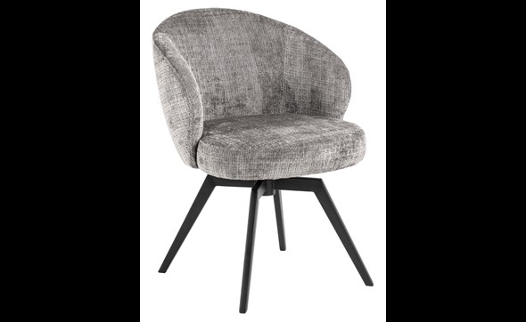 Chaise-Darlene-tissu-fabric-gris-side-Actona
