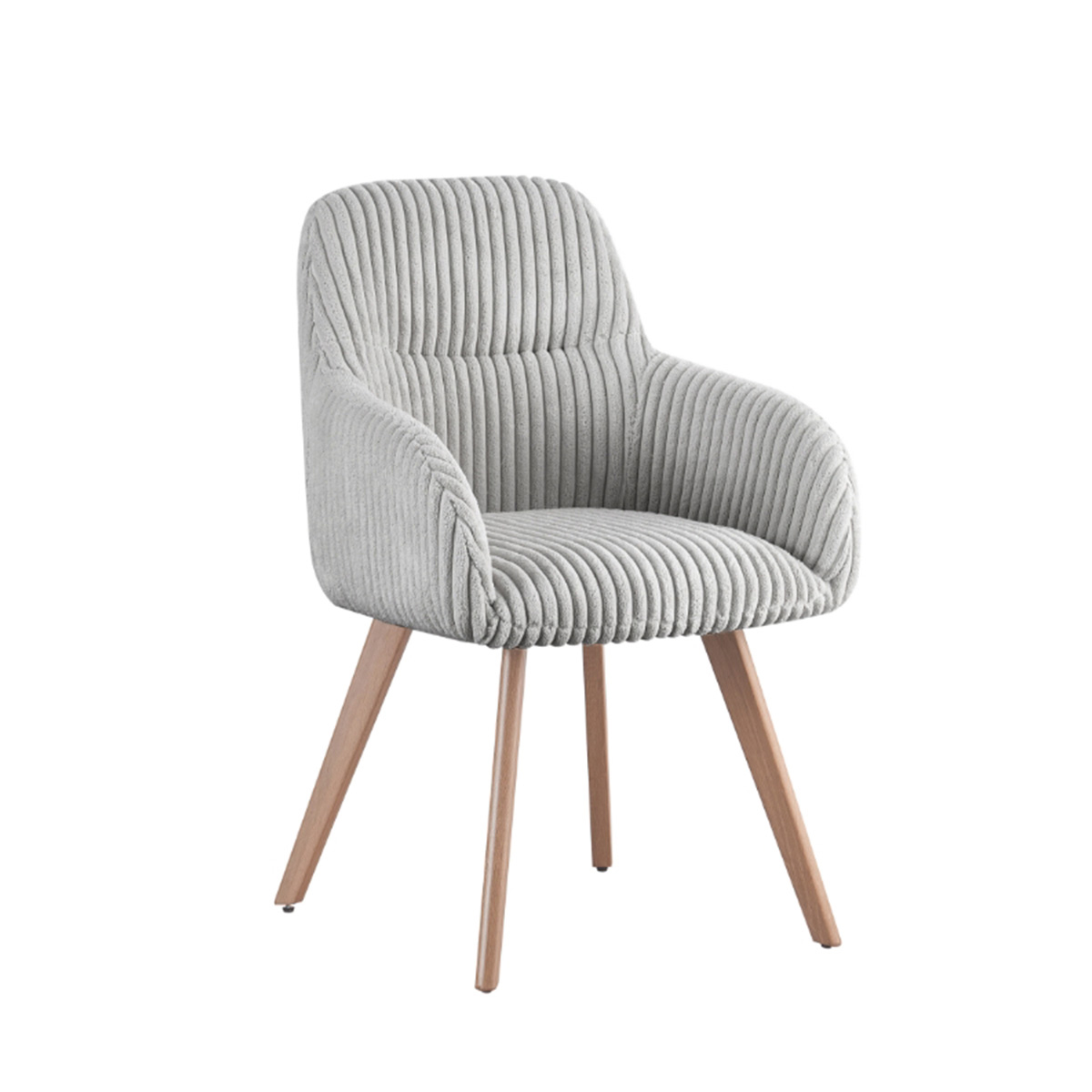 Chaise-Dotty-tissu-taupe-Comodi-Living