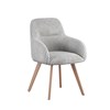 Chaise-Dotty-tissu-taupe-Comodi-Living