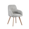 Chaise-Dotty-tissu-taupe-Comodi-Living