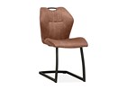 Chaise-Elba-tissu-Luxor-cognac-front-Maxfurn