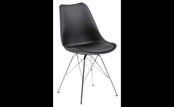 Chaise-Eris-80738-PU Noir-Pied chrome-01-Actona
